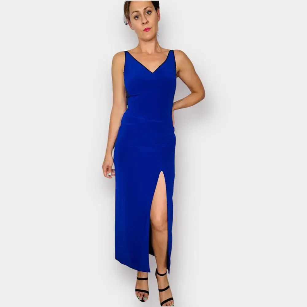 90s NiteLine‎ Blue Formal Dress
